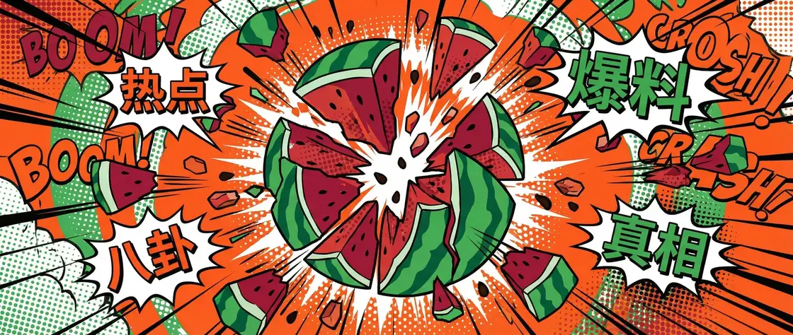 黄色图片 今日头瓜爆炸漫画横幅
